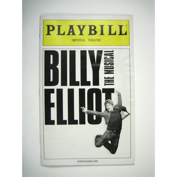 Billy Elliot Playbill 2009 Imperial Theatre Flyer Ticket Photo of David Alvarez - Picture 2 of 11